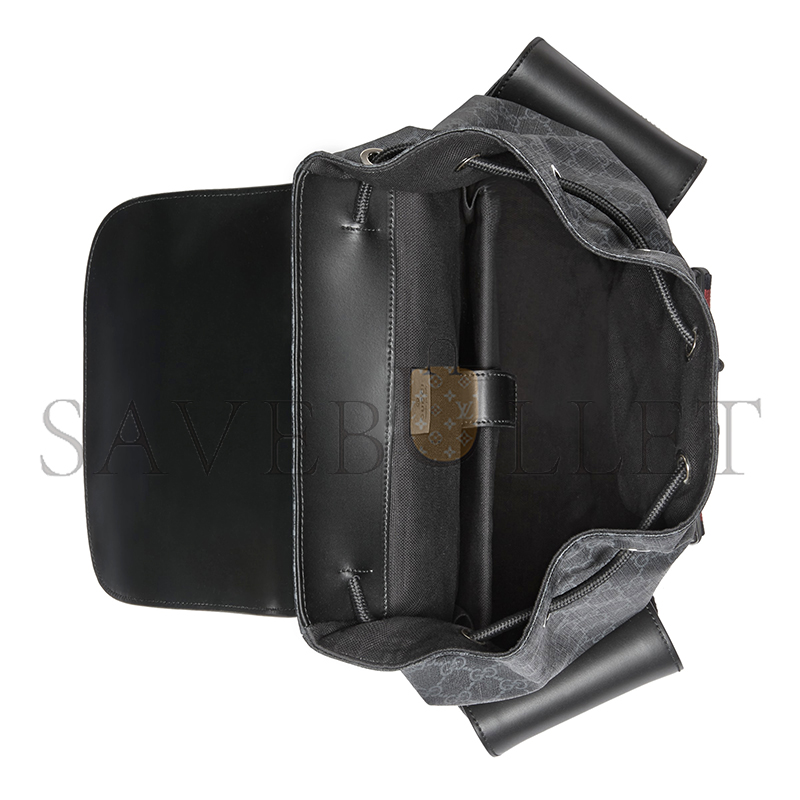 GUCCI GG BLACK LARGE BACKPACK 495563 (42*34*16cm) GUCCI GG BLACK LARGE BACKPACK 495563 (42*34*16cm)